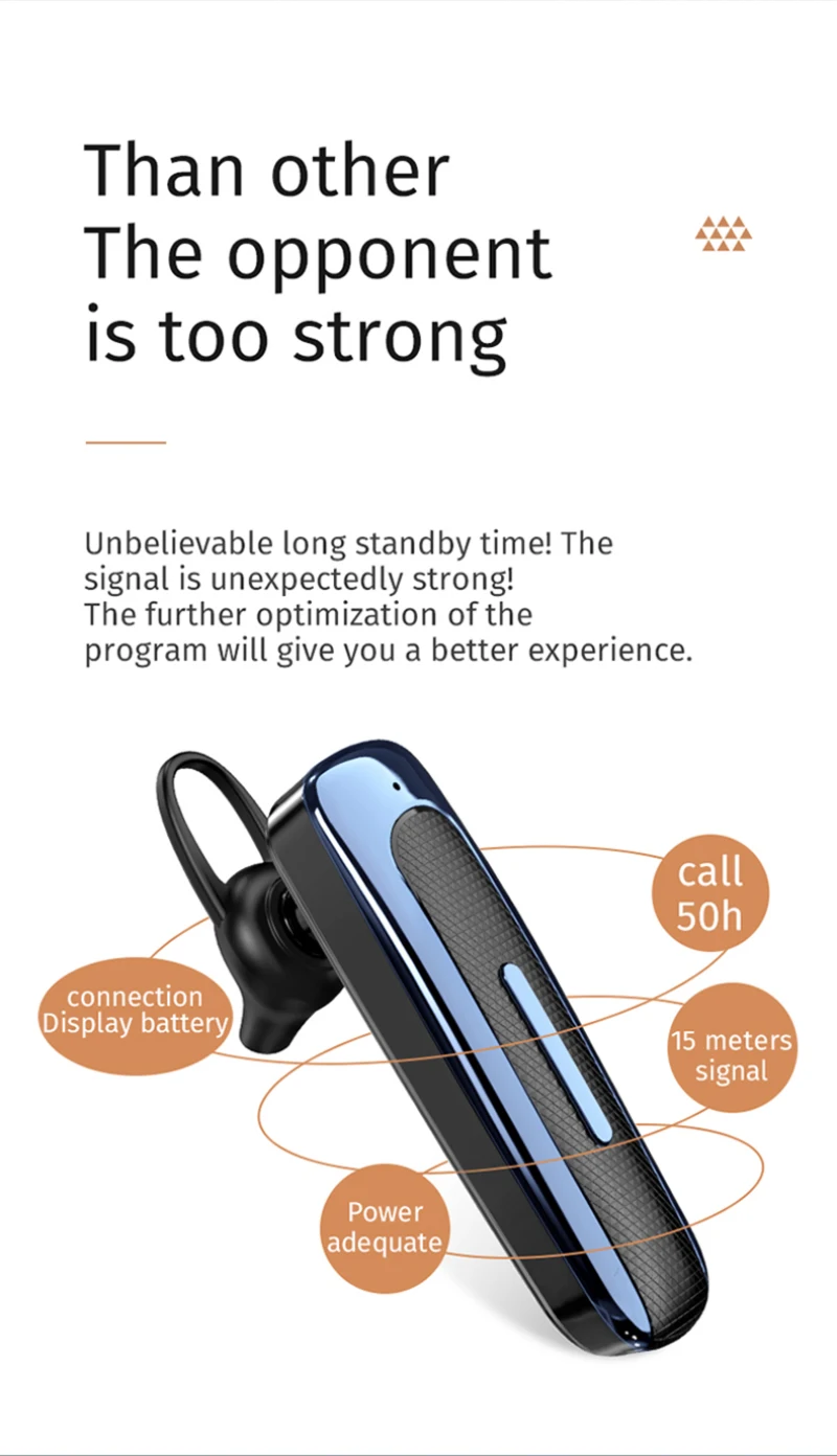 Гарнитура Handsfree Business Bluetooth беспроводные Наушники стерео гарнитура с ушным