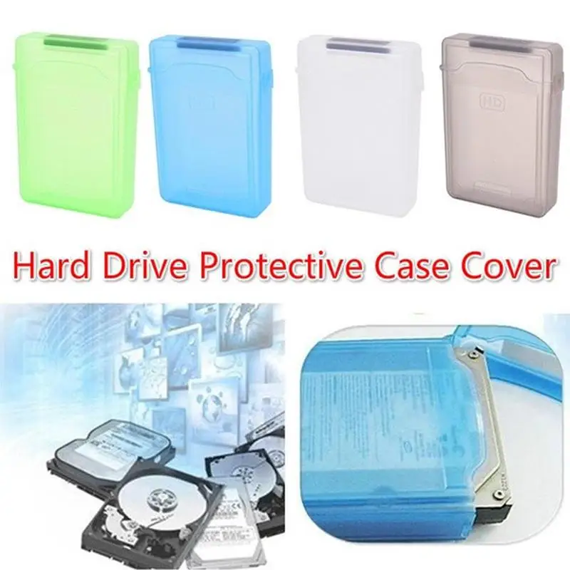 

3.5 Inch IDE SATA HDD caddy Case external Hard Drive Disk Storage Box For Hdd enclosure Cases Multi Color