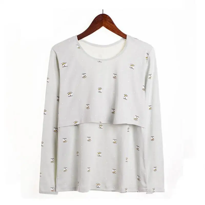 Одежда для беременных новые модные футболки Женские однотонные и кормящих