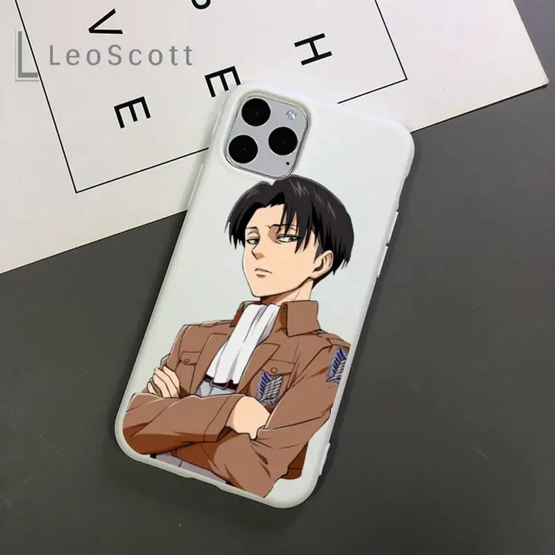 

Attack On Titan anime cartoon Phone Case Candy Color for iPhone 11 12 mini pro XS MAX 8 7 6 6S Plus X 5S SE 2020 XR