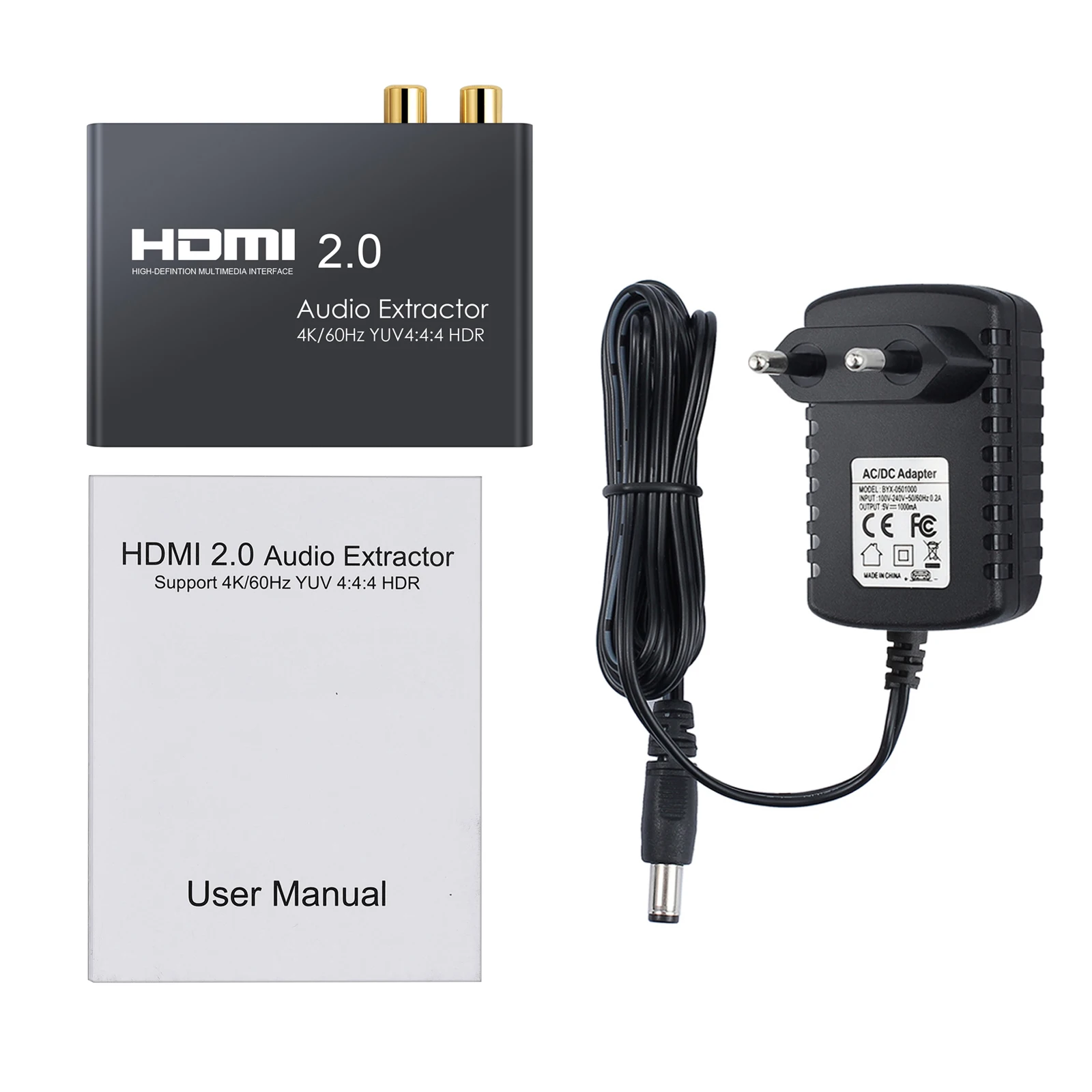 HDMI-совместимый 2 0 аудио экстрактор поддержка 4k 60hz Yuv 4:4:4 Hdr Hd конвертер адаптер для