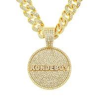 2021 new cool rap trendsetter hip hop accessories diamond jewelry fashion cross necklace cuba chain pendant