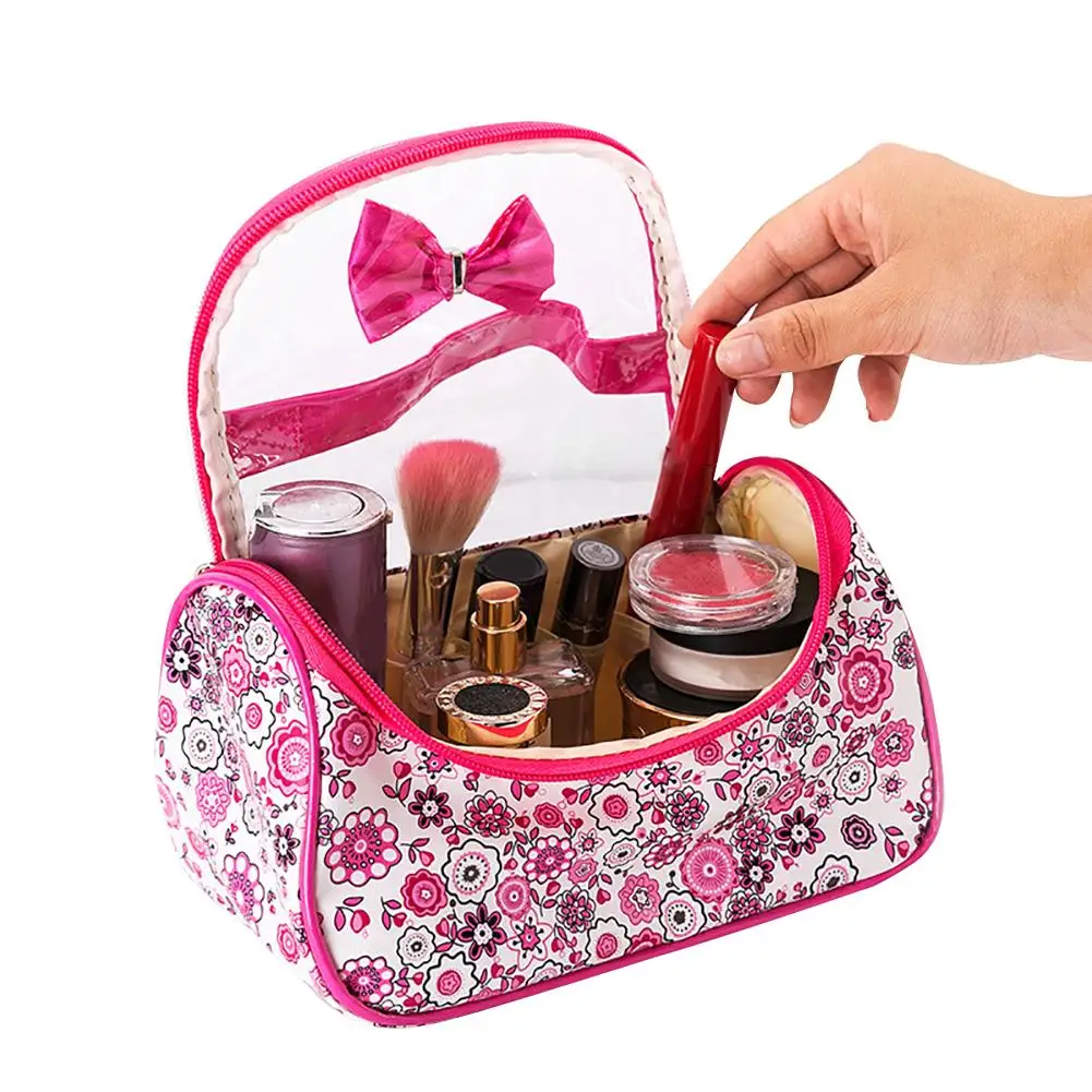 

Large Capacity Floral Print Cosmetic Bag Organizer Portable Makeup Bag Hot Sale Fashion Travel Women Necessity Wash Pouch