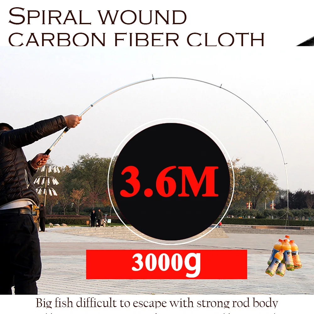 

PPGUN Feeder rod 2.1M -3.6M Carp Fishing Rod feeder Hard FRP Carbon Fiber Telescopic Fishing Rod fishing pole spinning rods