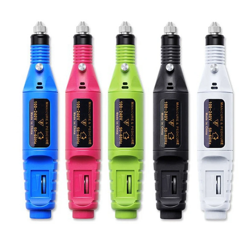 

Electric Manicure Kit Nail File Remover Electric Nail Drill Filing Machine Pedicure Kit with 6 Nail Drill for Nails