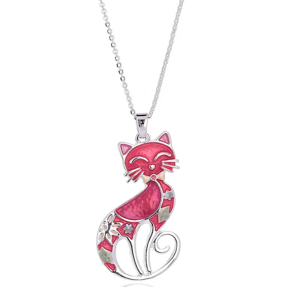 Cring Coco красивое колье с котом чокер для женщин модный детский из сплава эмалью