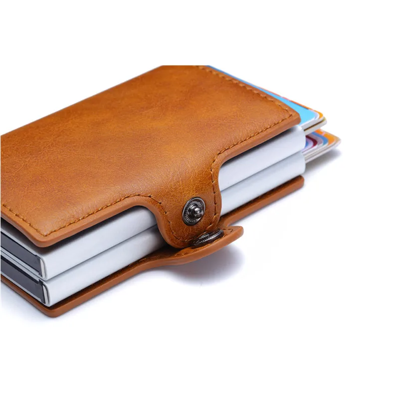 Анти Rfid защита ID держатель для кредитных карт мужчин и женщин двойной маленький