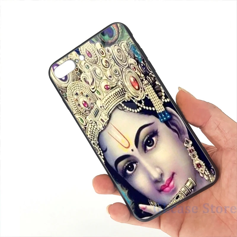 Кришна Индийский Бог Чехол для мобильного телефона iPhone 12 Pro 11 X XR XS Max 8 7 6 6s Plus 5s