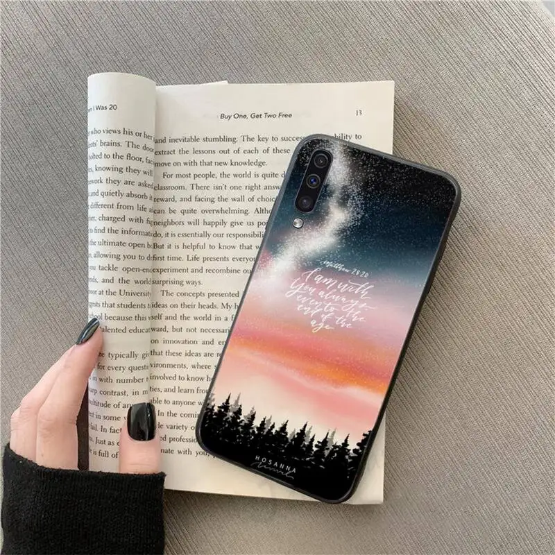 

Bible text quotes art pattern Phone Case For Samsung galaxy S 9 10 20 A 10 21 30 31 40 50 51 71 s note 20 j 4 2018 plus
