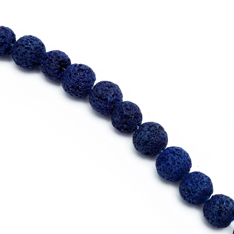 Красочный камень из вулканической лавы круглые бусины натурального камня рок