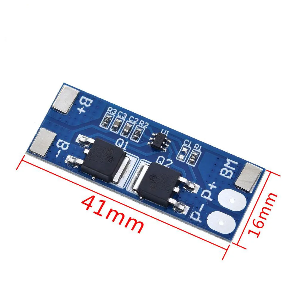 2S 8A Li-Ion 7 4 v 8 V 18650 BMS PCM 15A плата защиты батареи пикового тока bms Pcm для литий-ионного