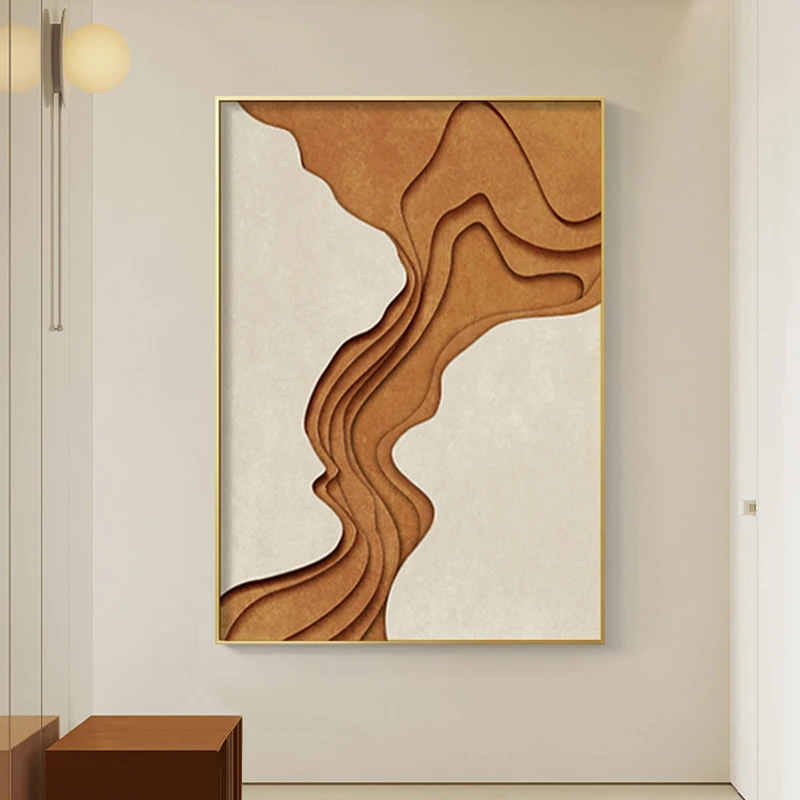 Современная роскошная живопись абстрактная река Печать на холсте и плакат