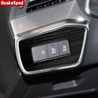 Панель управления фарами из нержавеющей стали, декоративная накладка для Audi A6 C8 2019 2020 LHD, аксессуары для стайлинга автомобилей