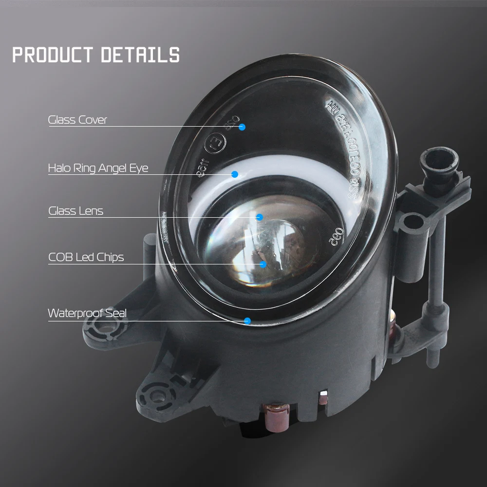 Cawanerl светодиодный автомобильный фонарь передний противотуманный светильник +