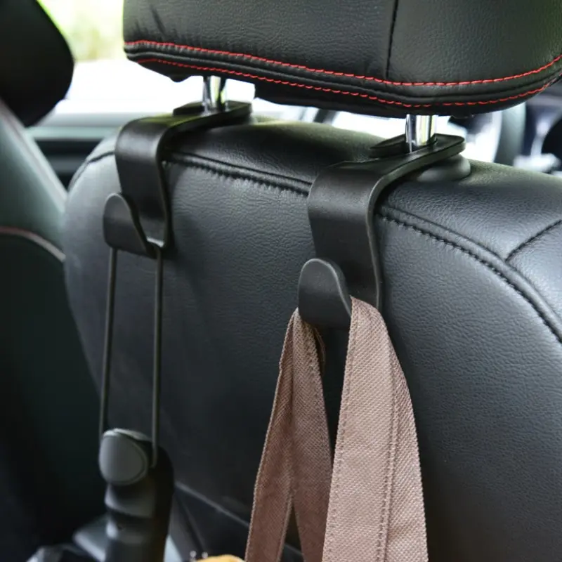 

Car Seat Back Hook Universal Portable Car Accessories Interior Hanger Holder Storage for Car Bag Purse Cloth Decoration Dropship