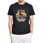 Забавная винтажная забавная Мужская футболка с коротким рукавом в стиле унисекс для любителей охоты на грибов