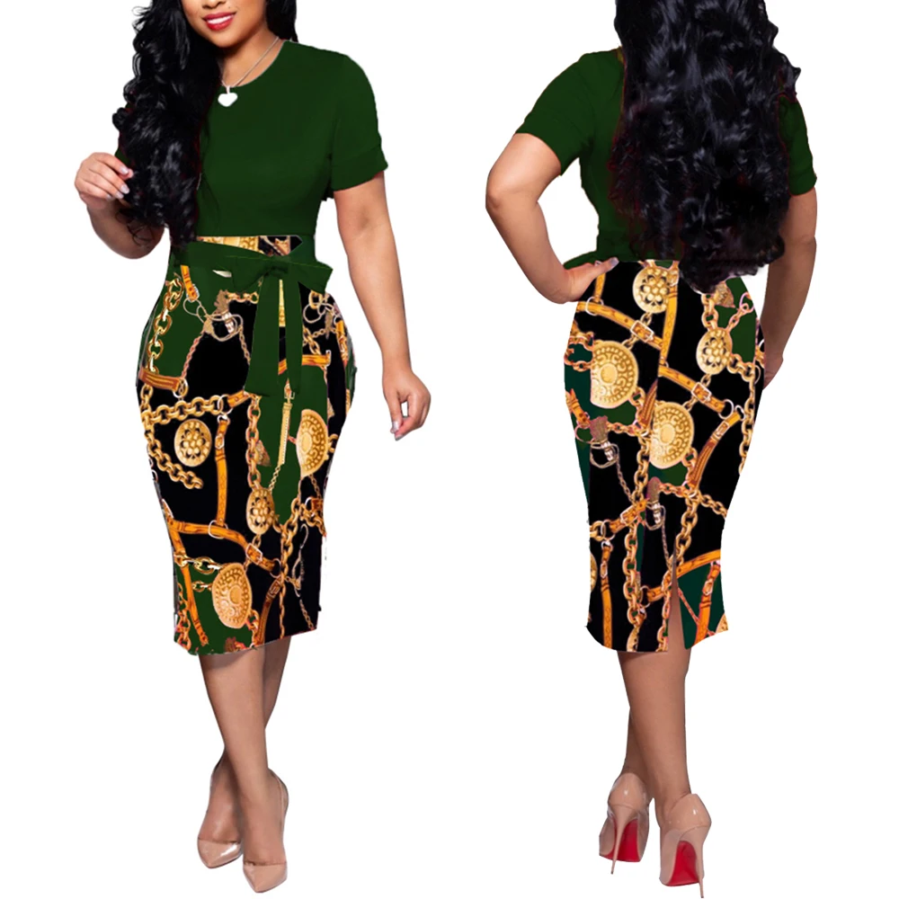 Fadzeco новый стиль африканская женская одежда Дашики модный принт ткань юбка взять