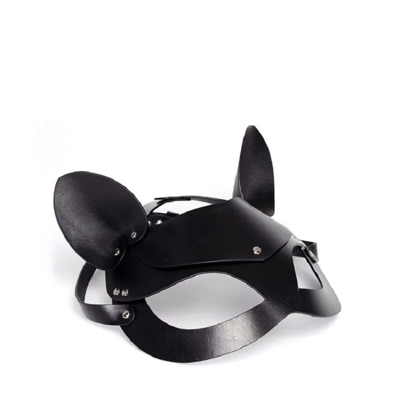Сексуальные очки из искусственной кожи для девушек и женщин полулицевая маска