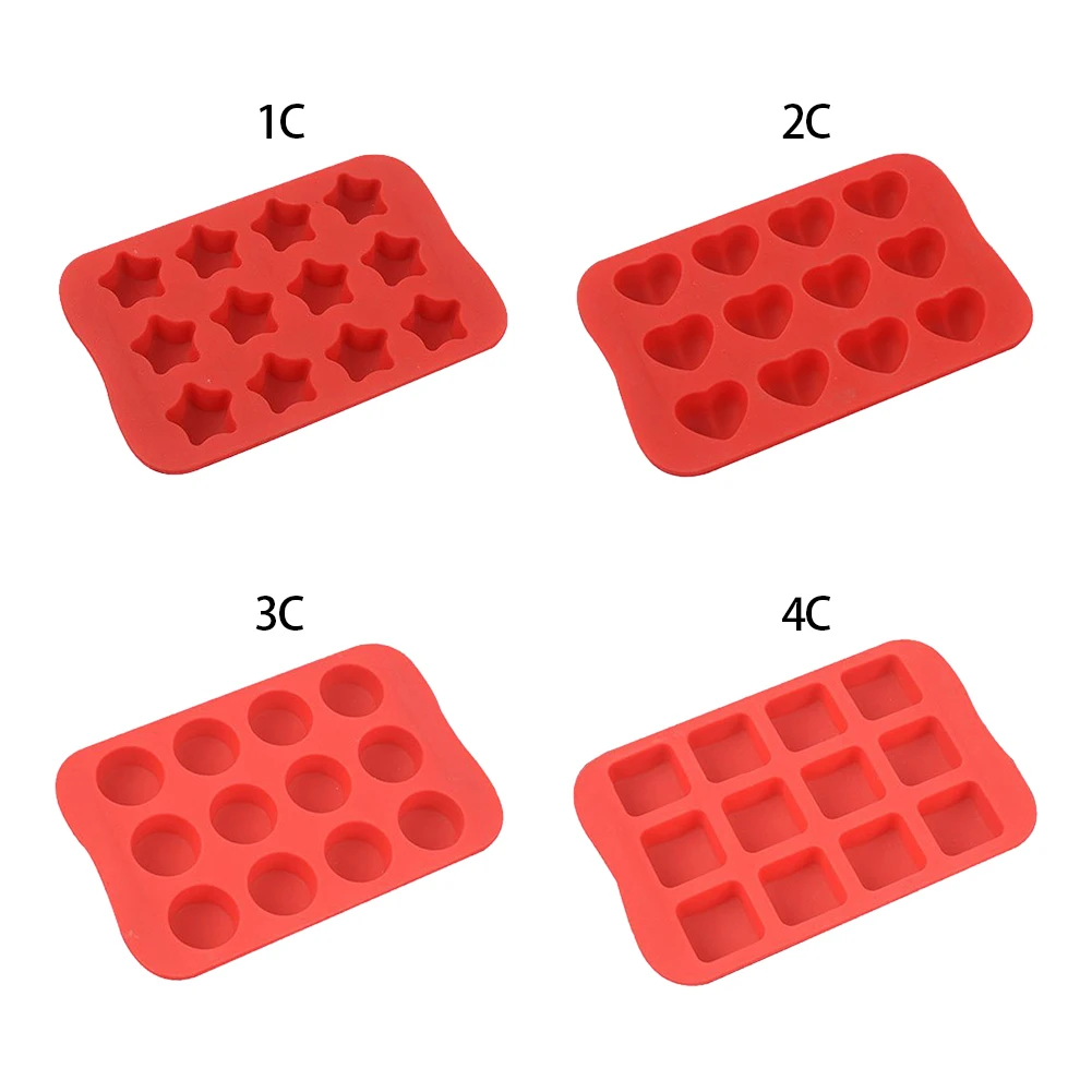 Силиконовая форма для выпечки формы шоколада и конфет набор силиконовых форм 4 в 1