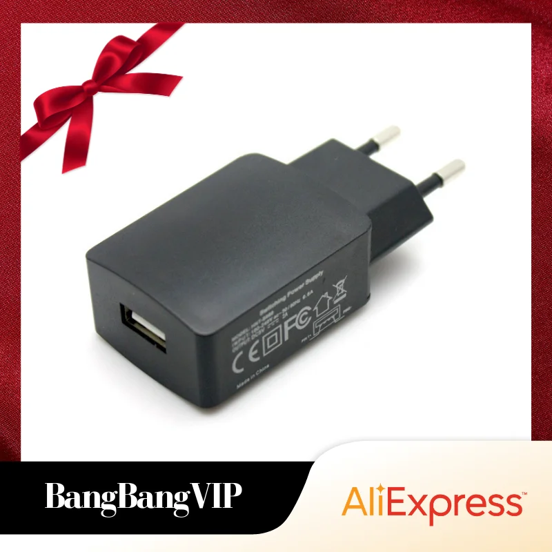 Новое поступление штепсельная вилка европейского стандарта 5 в 2 А Вилка USB