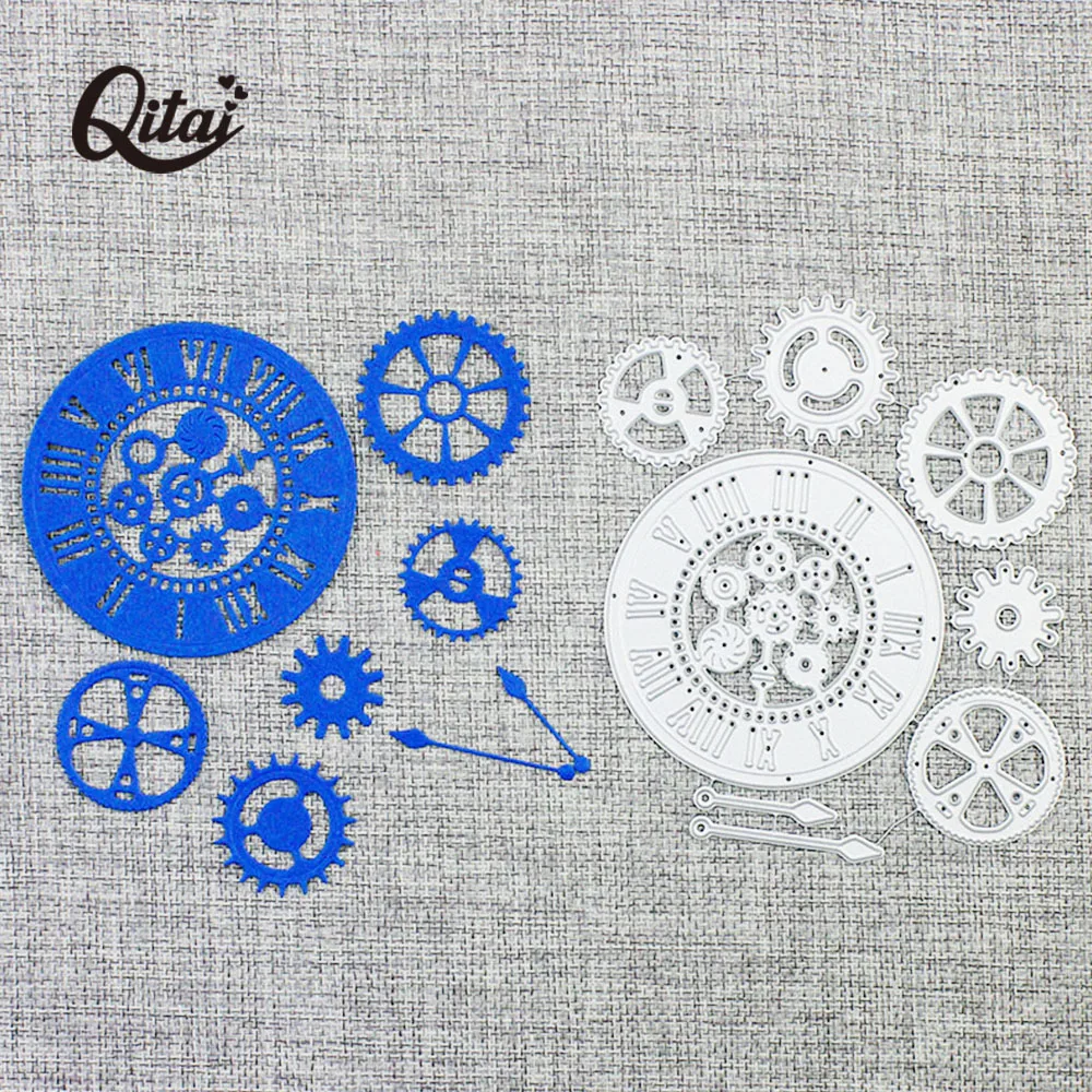 Набор часов с зубчатой передачей QITAI 8 шт Металлические Стальные выбивающие