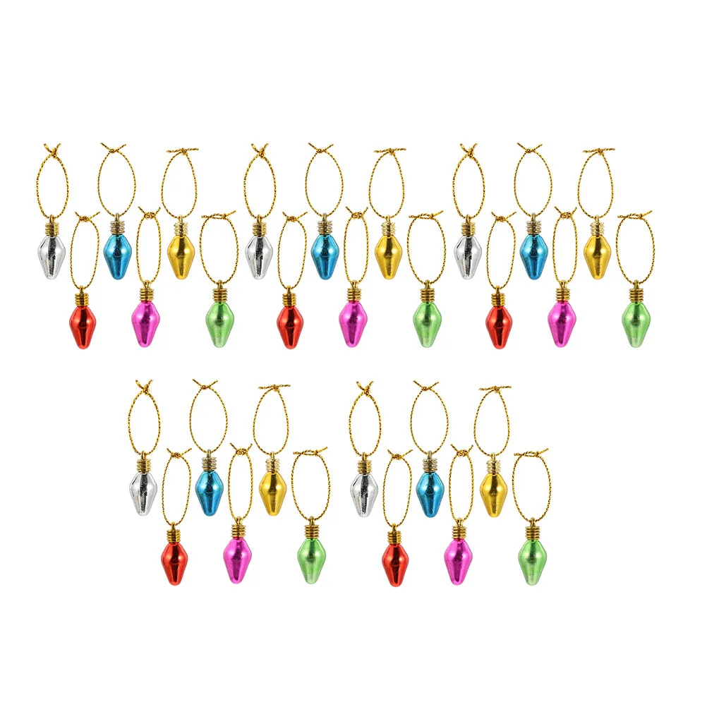 

200 шт. Симпатичные Имитационные лампы из бисера, деликатные Подвески «сделай сам» для рождественской вечеринки