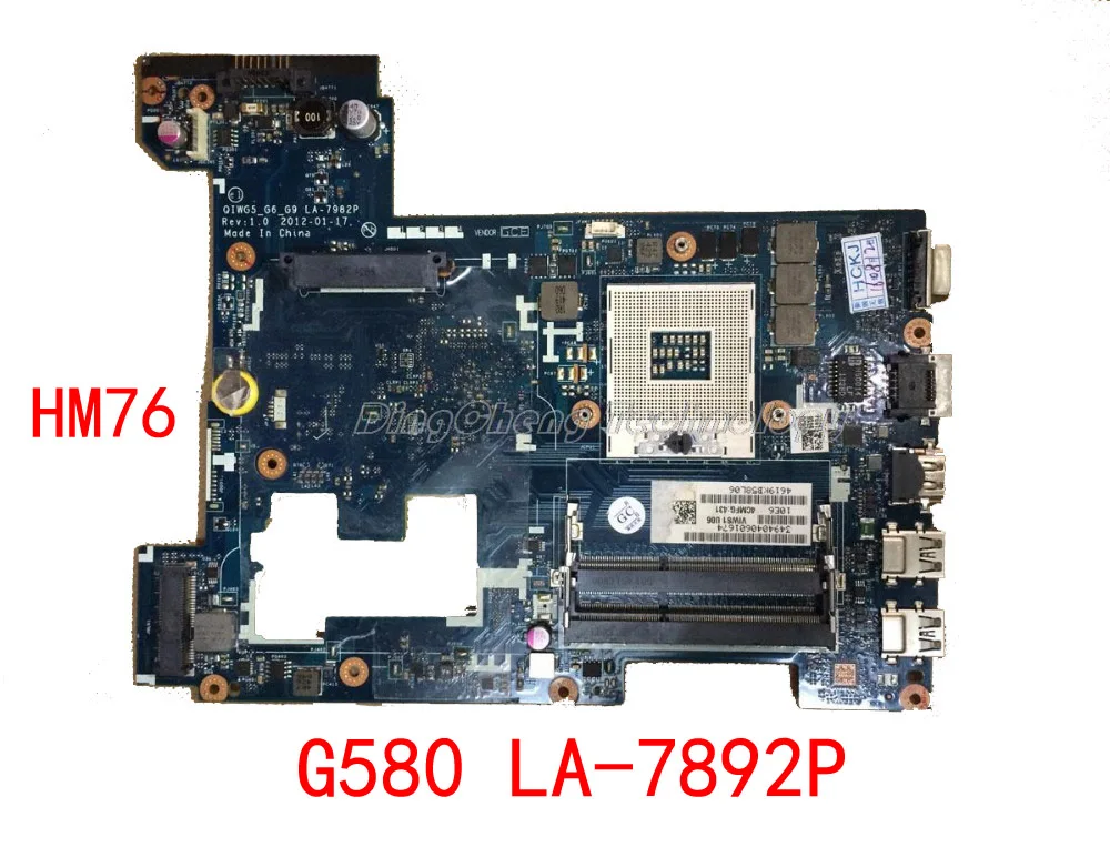 

Laptop Motherboard/mainboard for Lenovo G580 LA-7982P QIWG5_G6_G9 HM76 integrated graphics card