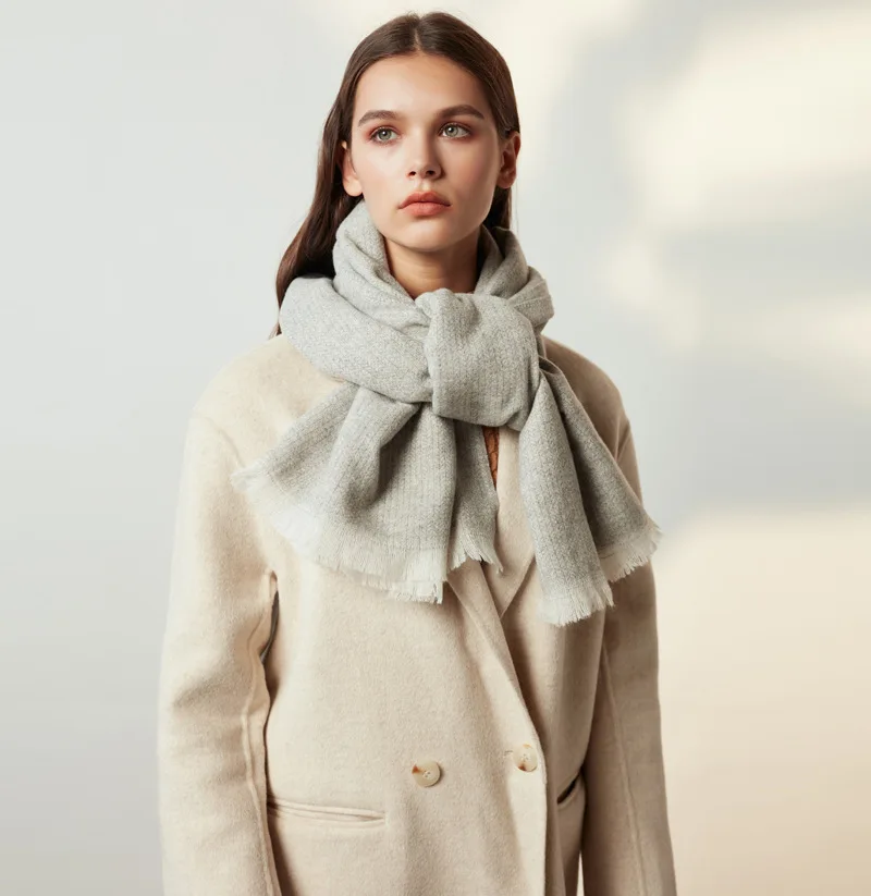 Роскошный бренд Matagorda с узором в елочку женский шарф зимние теплые модные