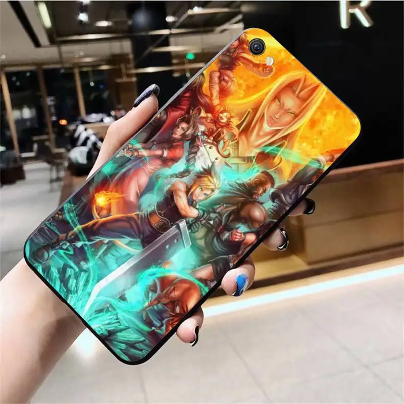 Финальная фантазия VII FF7 аниме DIY Окрашенные украшения для Vivo Y91c Y17 Y51 Y67 Y55 Y93 Y81S Y19 V17