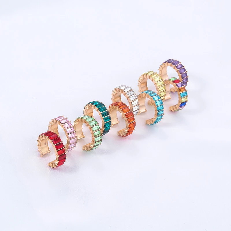 

Pendientes Clip on Earrings for Women Colorful Without Piercing Earring Prevent Allergy Circle Earrings Fine Jewelry Gifts