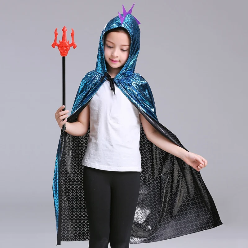 Плащ на Хэллоуин Детский маскарадный костюм наряжаться в вечерние накидки с