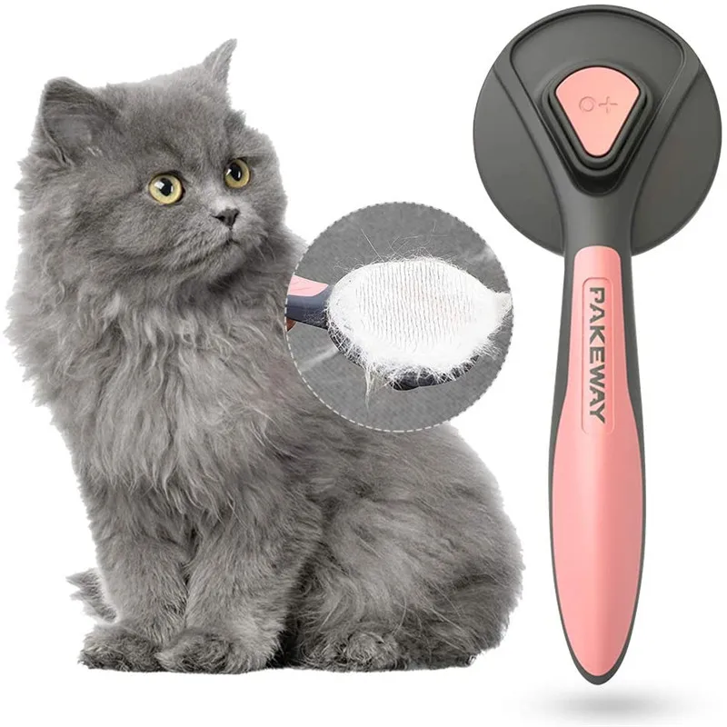 

Cat Hair Shedding Self Cleaning Needle Comb Animal Special Pin Removal Brush Furmins Pet Massage Grooming Tools Dog Supplies