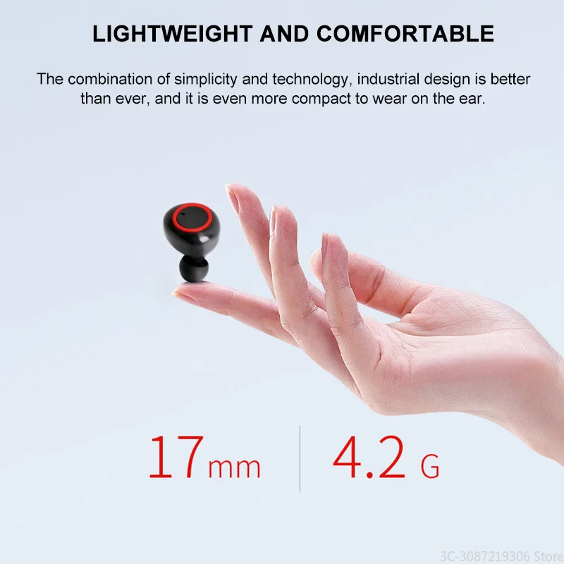 TWS Wireless Bluetooth 5.0 Headset HiFi Noise-canceling Stereo Sports with Charging Box | Электроника
