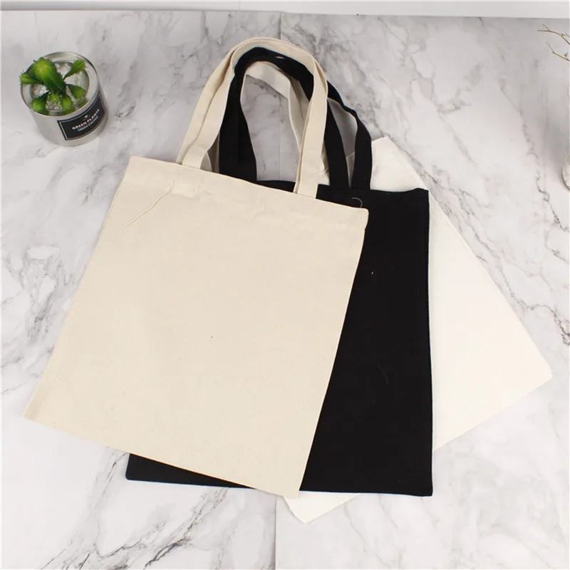 Многоразовая сумка для покупок белая Повседневная Женская тканевая сумка-тоут