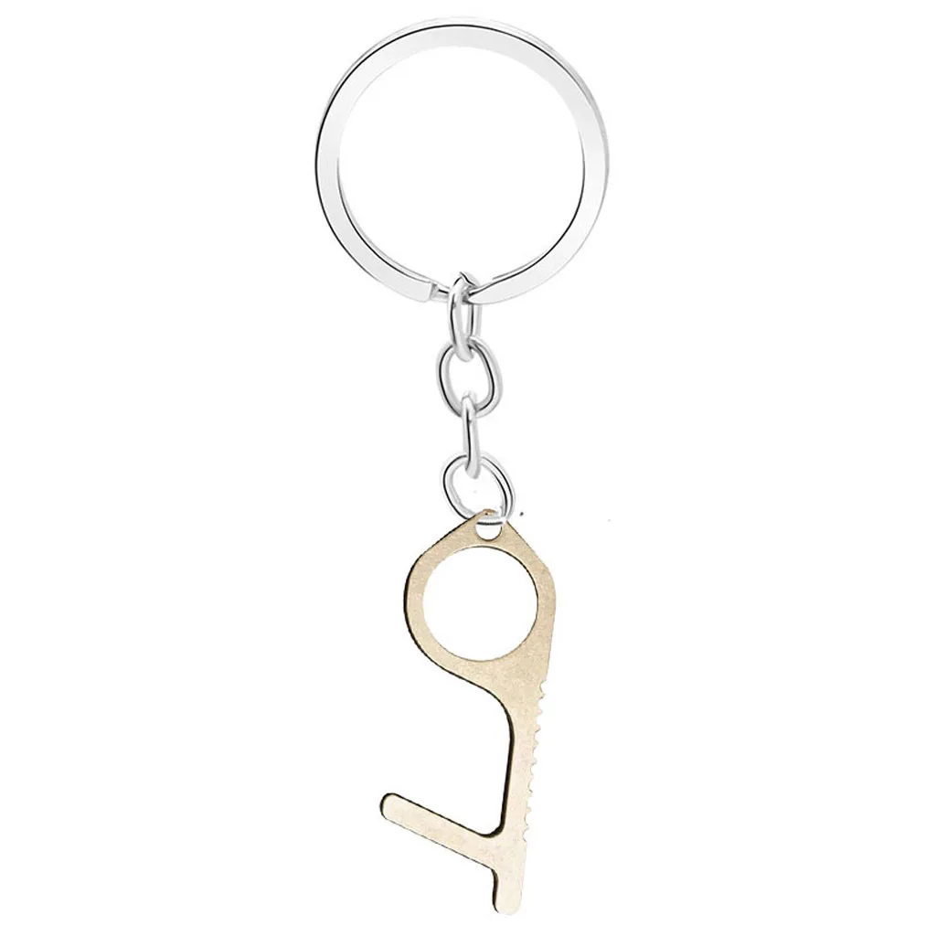 Contactless Safety Isolation Brass Keychain The Safe And Easy Way -Safety Door Opener Key | Обустройство дома