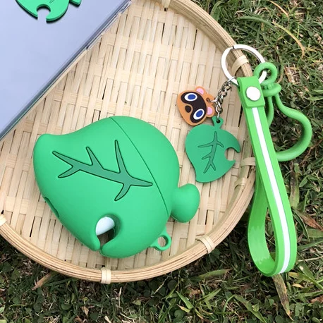 

Animal Crossing Case for AirPods 1 2 Cute Cartoon Silicone Headphone Case Funda for Air Pods Case Tom Nook cover with Keychain