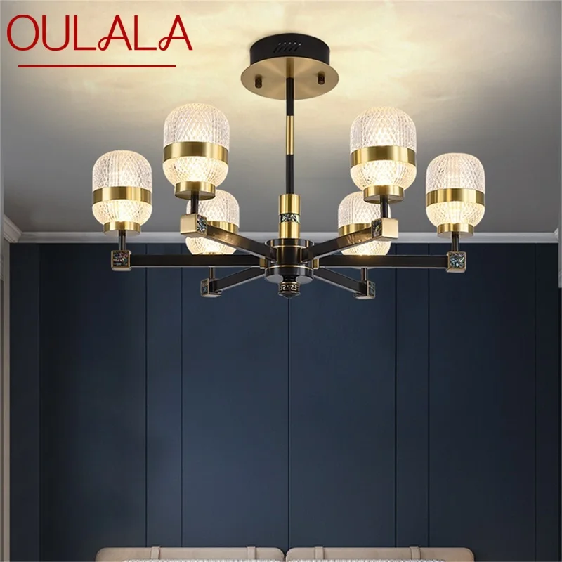 

OULALA Brass Pendant Light Contemporary Luxury LED Lamp Fixtures For Home Dining Room Decoration