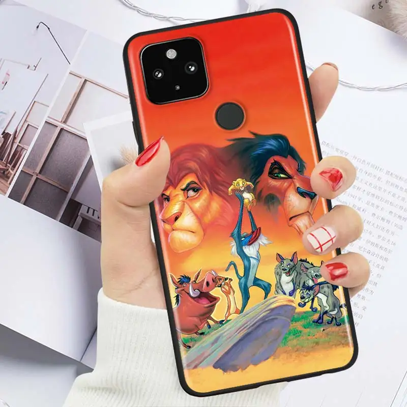 

Disney Lion King Shockproof Cover for Google Pixel 5 4 4A XL 5G Black Phone Case Shell Soft TPU Fundas Coque Capa