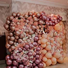 Розовое золото хромированные шары из латекса цвета металлик 5 дюймов 25 шт. маленькие глянцевые перламутровый шар надувные воздушные шарики игрушки на день рождения и свадьбу