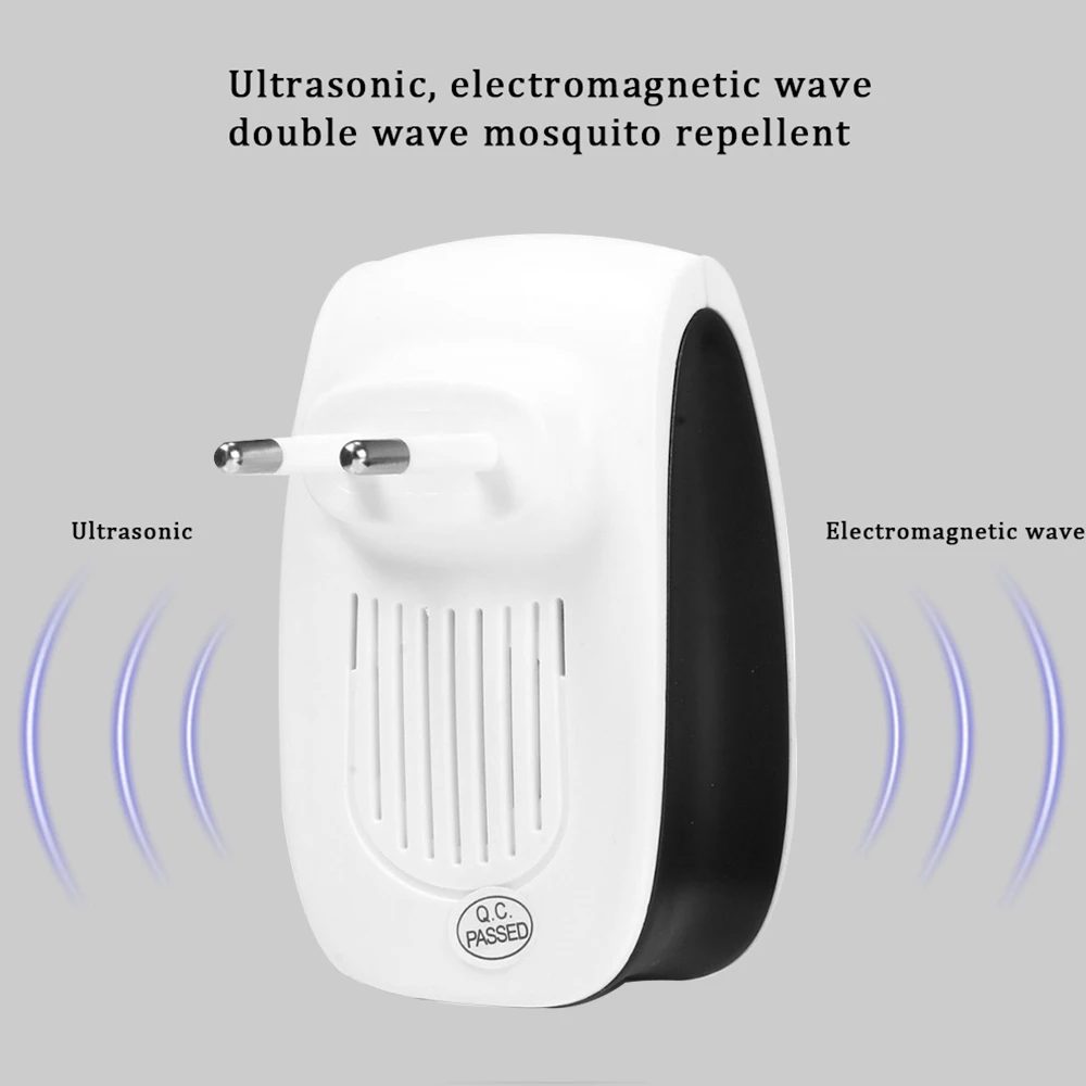 3pcs/pack Best Rodent Control Cockroach Mosquito Insect Killer Ultrasonic Pest Repeller EU/US Plug Electronic mosquito repellent | Дом и сад