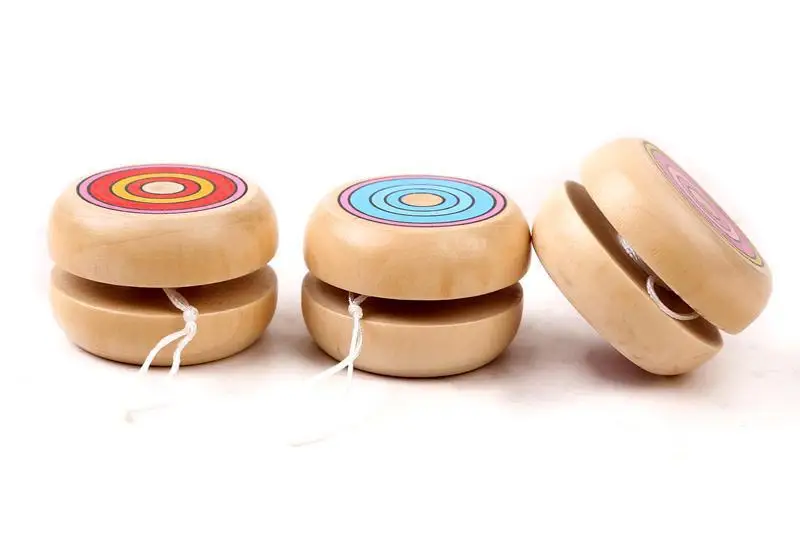 Деревянные игрушки Yoyo 1 шт. 4 5 см Классические Yo yo деревянные шарики для YO