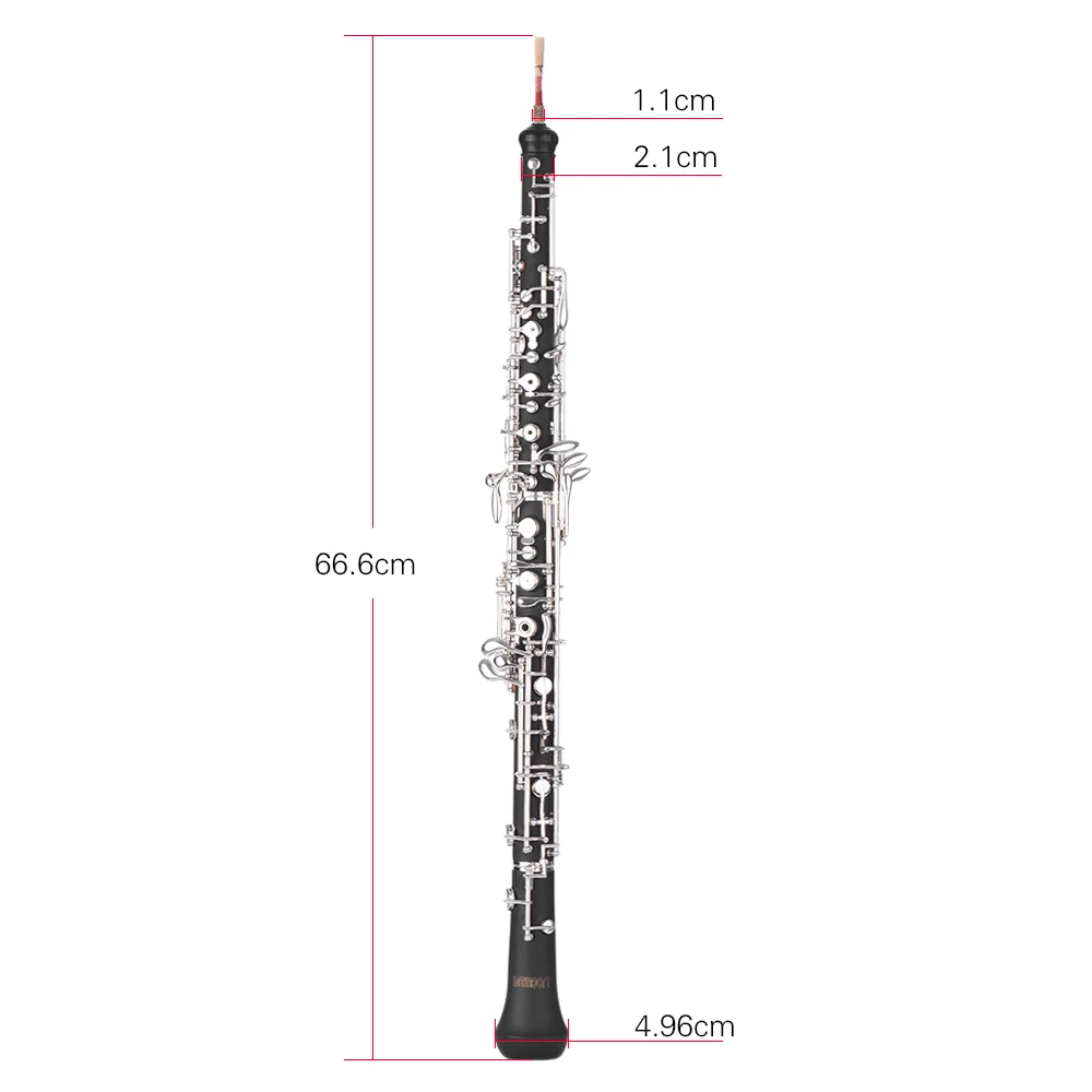 Профессиональный Гобои C Ключ Мельхиор серебро с Ридом перчатки Чистящая