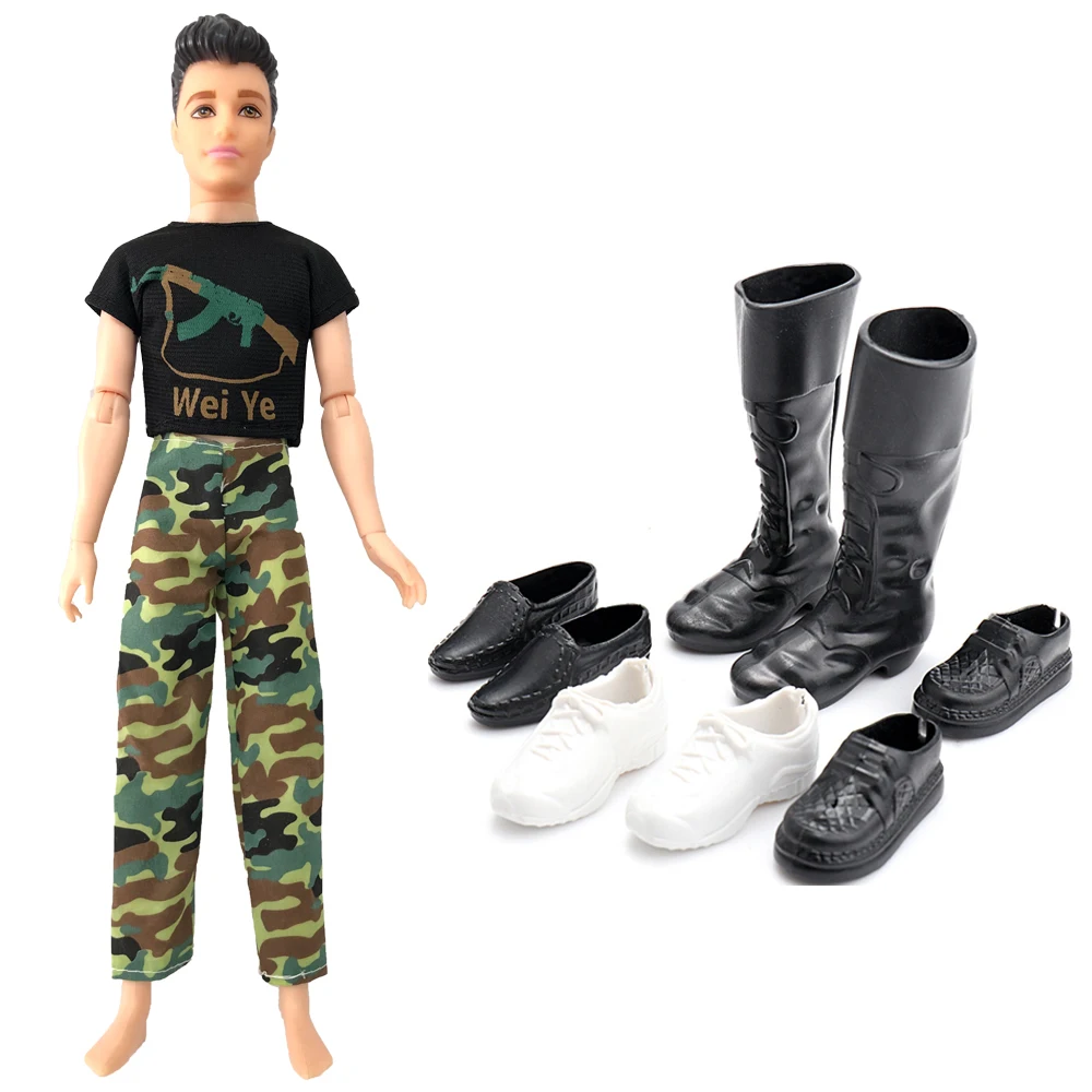 NK один комплект Кен куклы костюм камуфляжной расцветки для косплэя из + 4