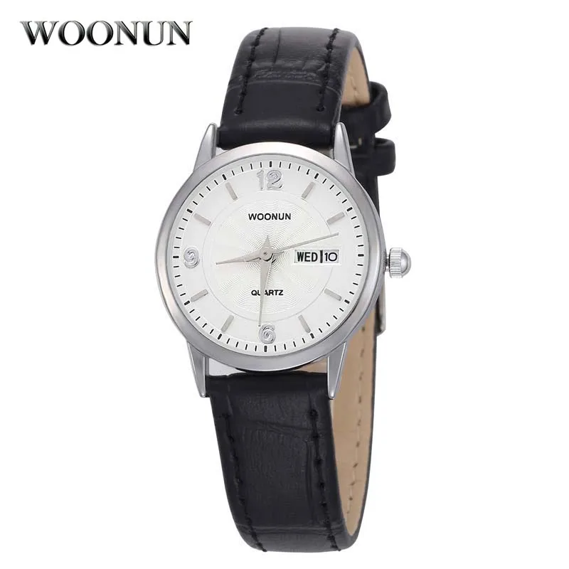 

Genuine Leather Date Day Quartz Wristwatch Ladies Watches Top Brand Luxury Fashion Womens Watches Minimalist Watch Slim Watches