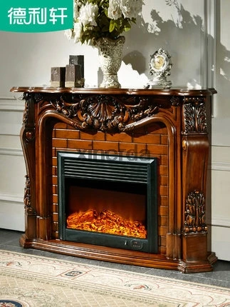 8080 Гостиная украшения Отопление камин 148 см деревянная дверь электрический полка