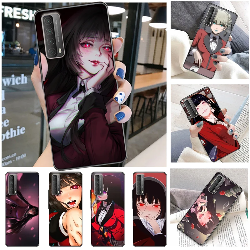 

Anime Kakegurui Jabami Yumeko Saotome Meari Painting Phone Case For Huawei P Smart Z 2019 2021 Funda Back Cover Soft TPU