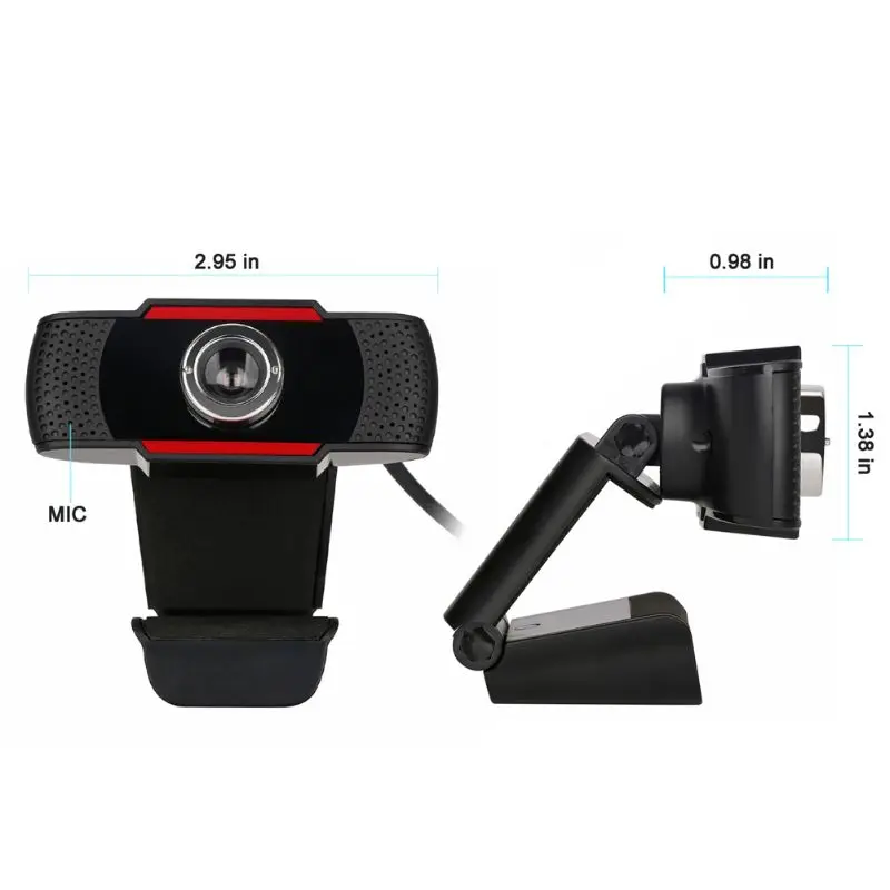 

12 Megapixels USB 2.0 Webcam Camera with MIC Clip-on for Computer PC Laptop