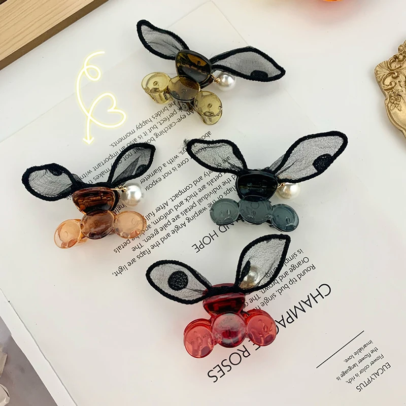 

H:HYDE Cute Sweet Hair Clips Women Girls Hairpins Kawaii Bunny Rabbit Ear Hair Claws Barrettes For Kids Hair Accessories