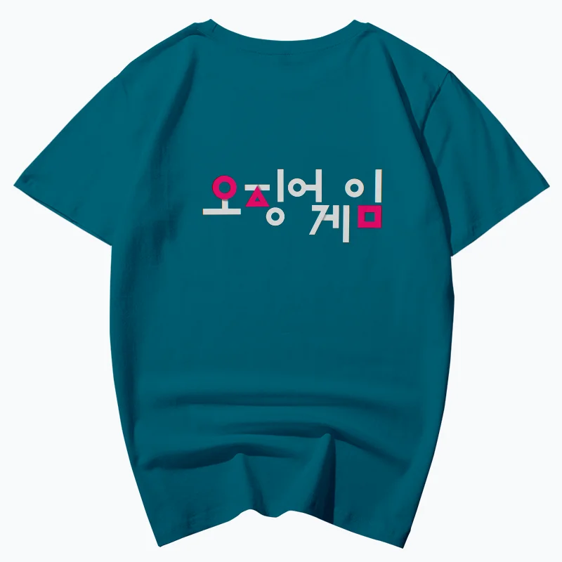 

Корейская Драма, Корейская футболка с 3D-принтом игры кальмар, мужские и женские топы, повседневная детская футболка в стиле хип-хоп, повседн...