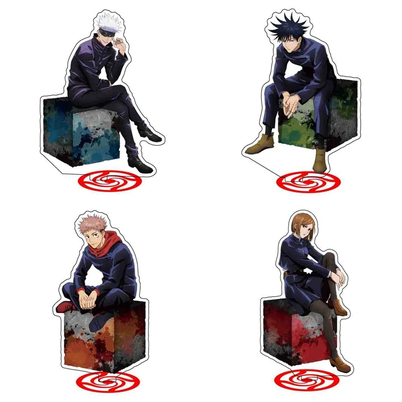 

15cm Japan Anime Jujutsu Kaisen Acrylic Figure Stand Itadori Fushiguro Kugisaki Satoru Model Plate Desk Decor Anime Lover Gift